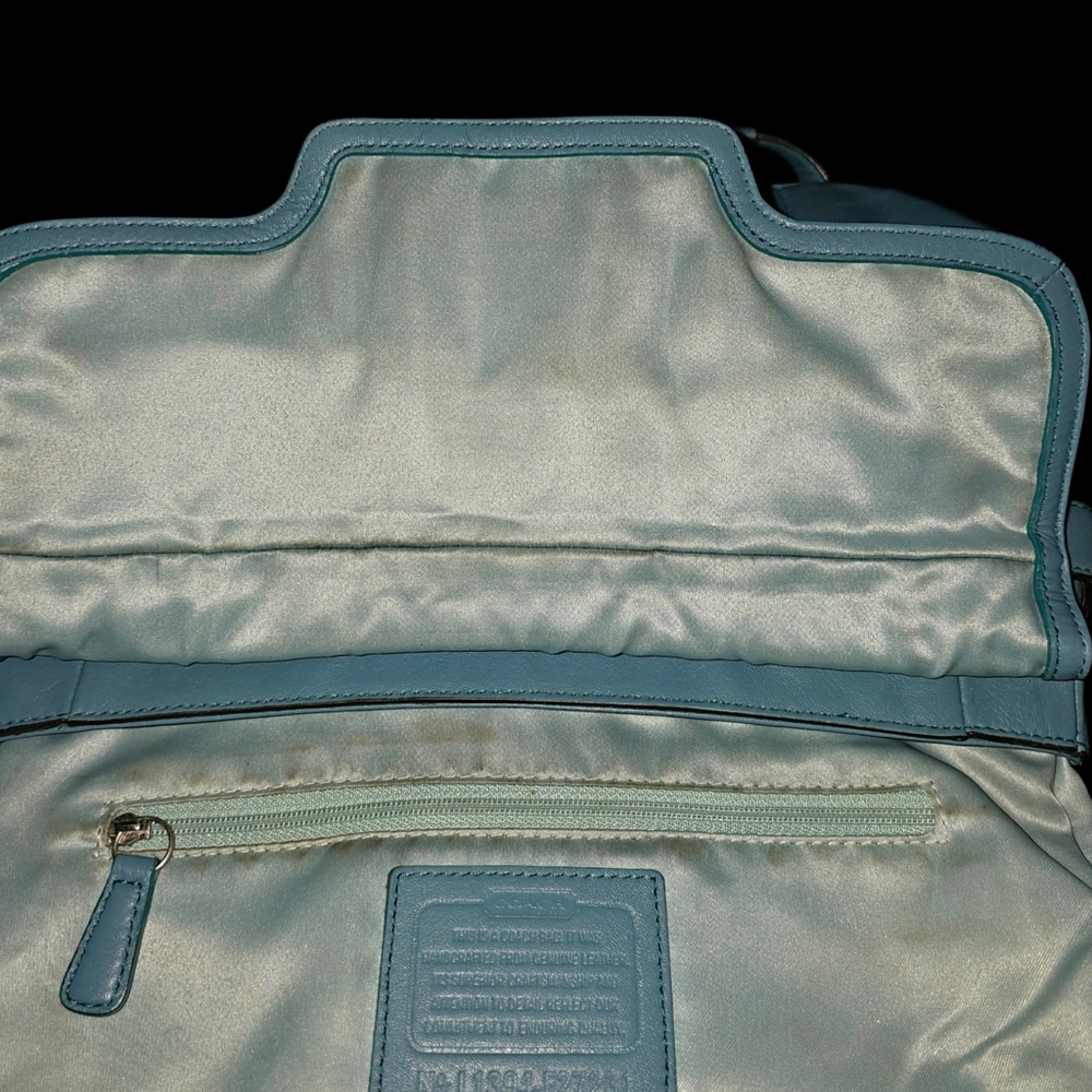 Coach Campbell Leather Satchel/Crossbody Purse - Picture 6 of 9